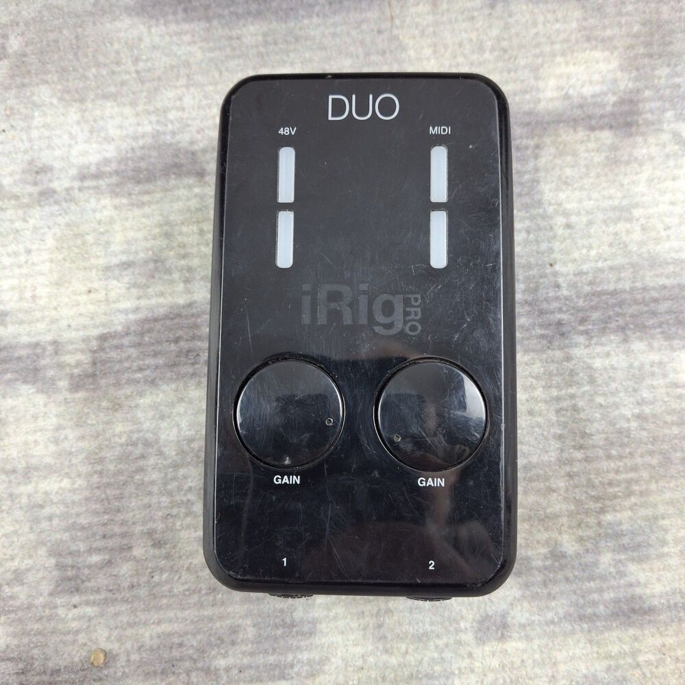 IK Multimedia iRig Pro Duo Dual Input Guitar Microphone Interface Body Only